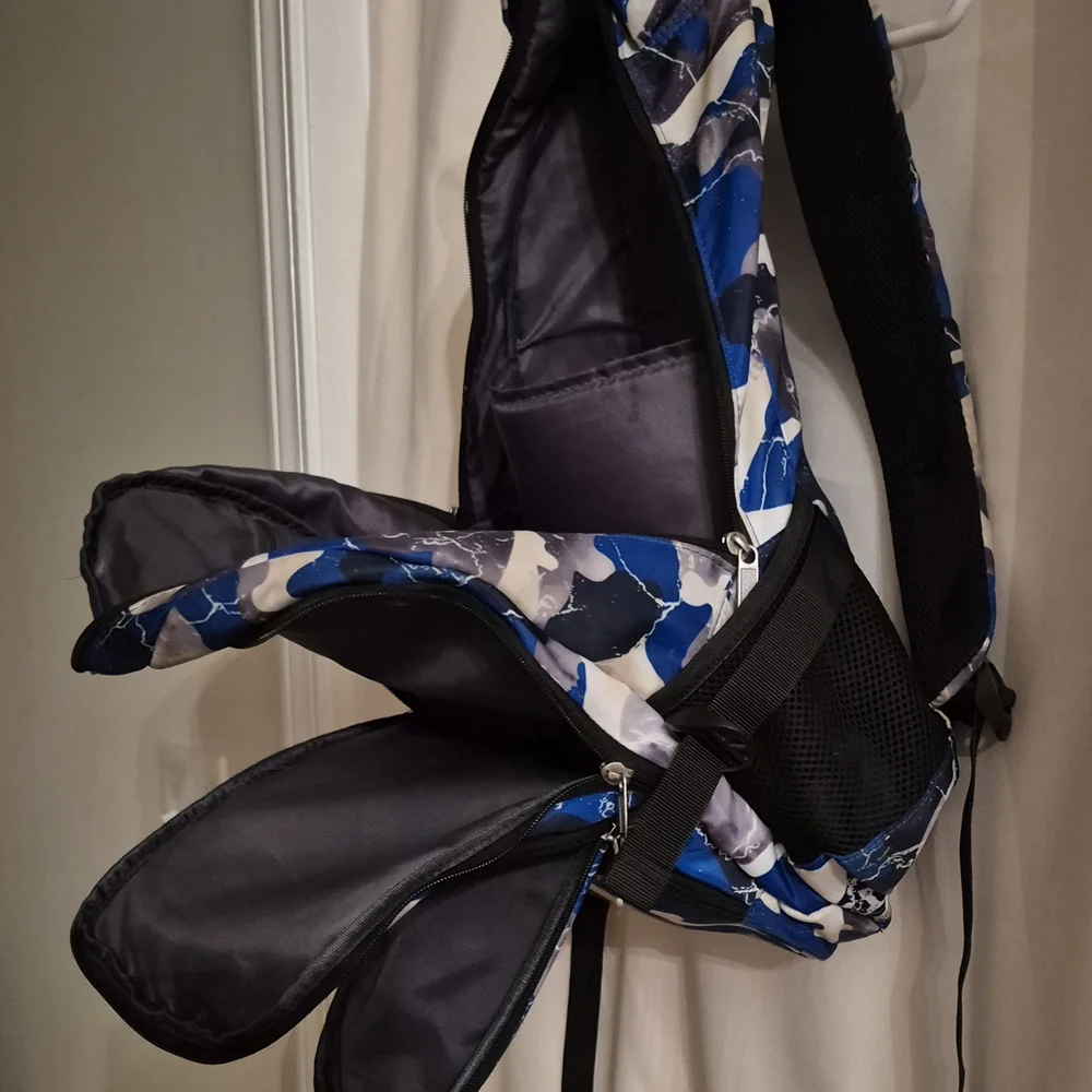 Blue Camouflage Backpack
